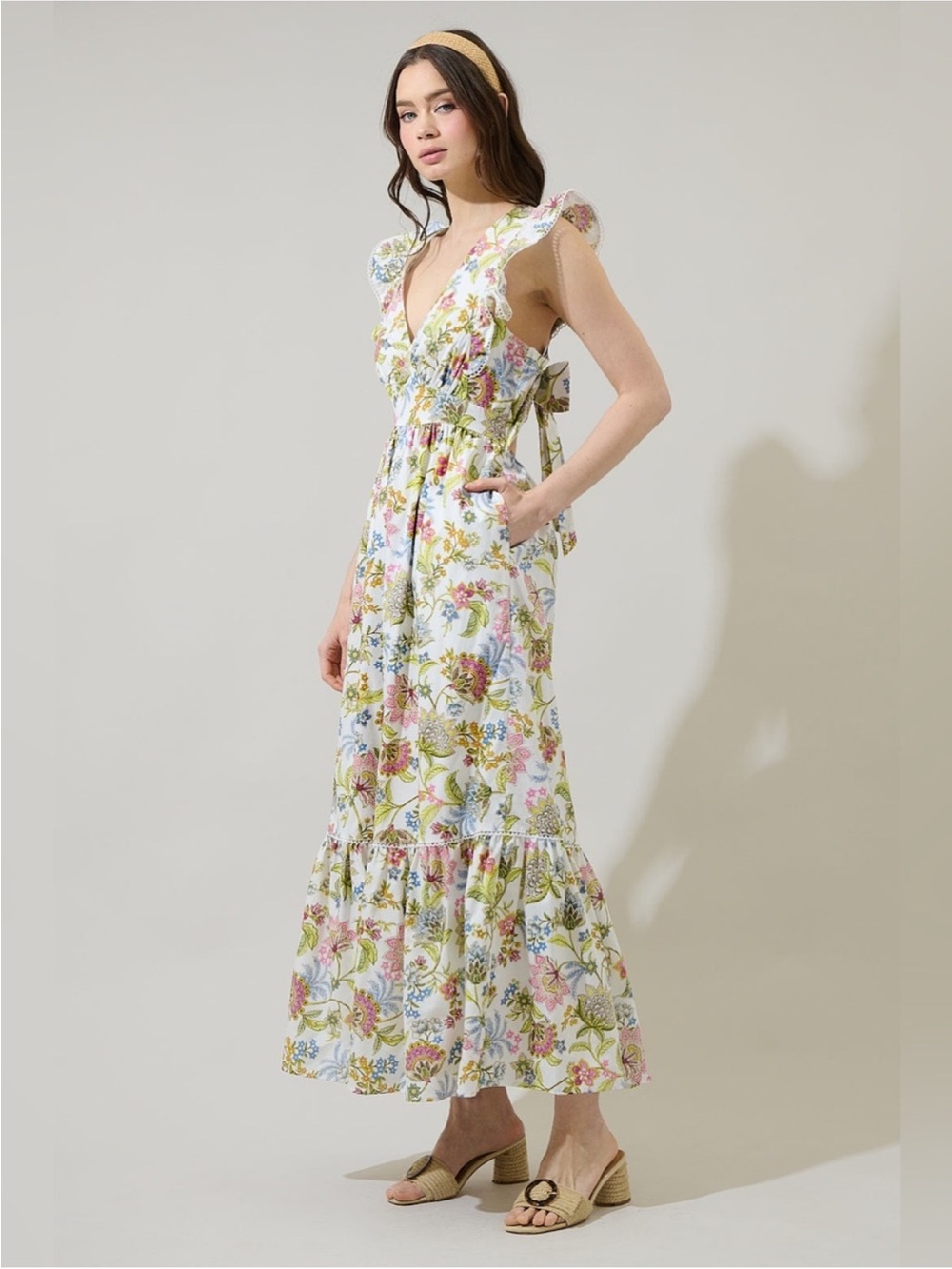 NWT Pany Floral Ruffle Dress